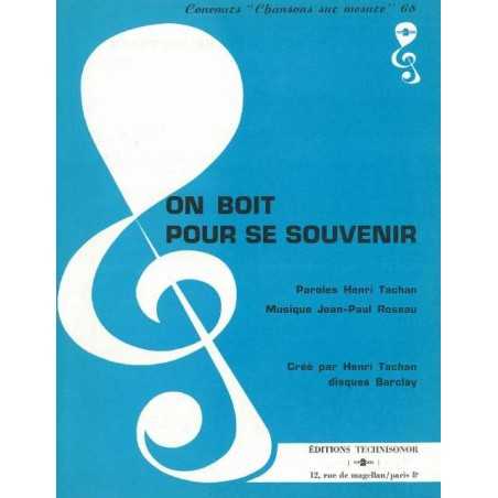 ON BOIT POUR SE SOUVENIR
