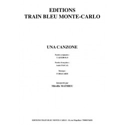 Sheet music UNA CANZONE Mireille MATHIEU