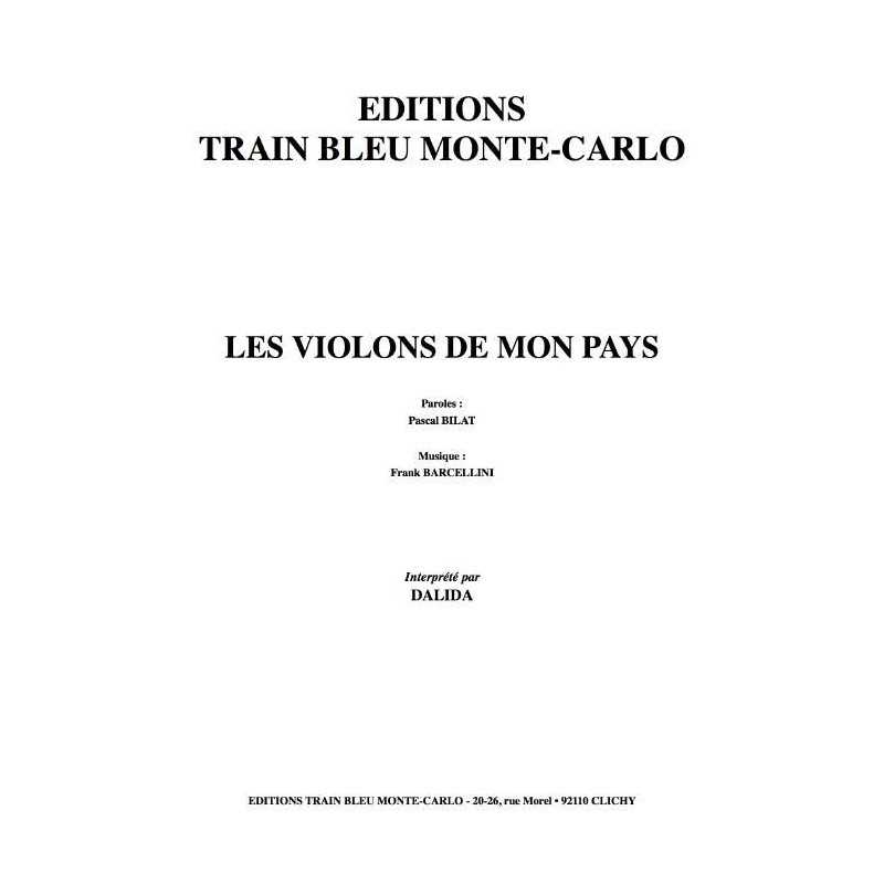 LES VIOLONS DE MON PAYS