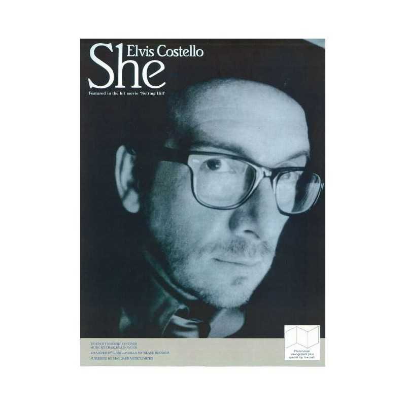 Sheet music SHE Elvis Costello