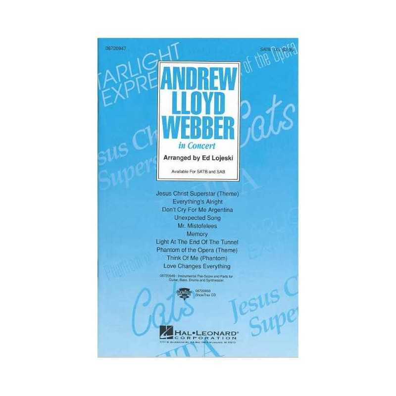 Partition ANDREW LLOYD WEBBER IN CONCERT (SATB)