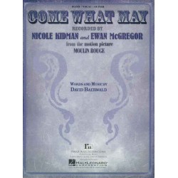 Sheet music COME WHAT MAY Nicole KIDMAN Ewan McGREGOR Moulin Rouge