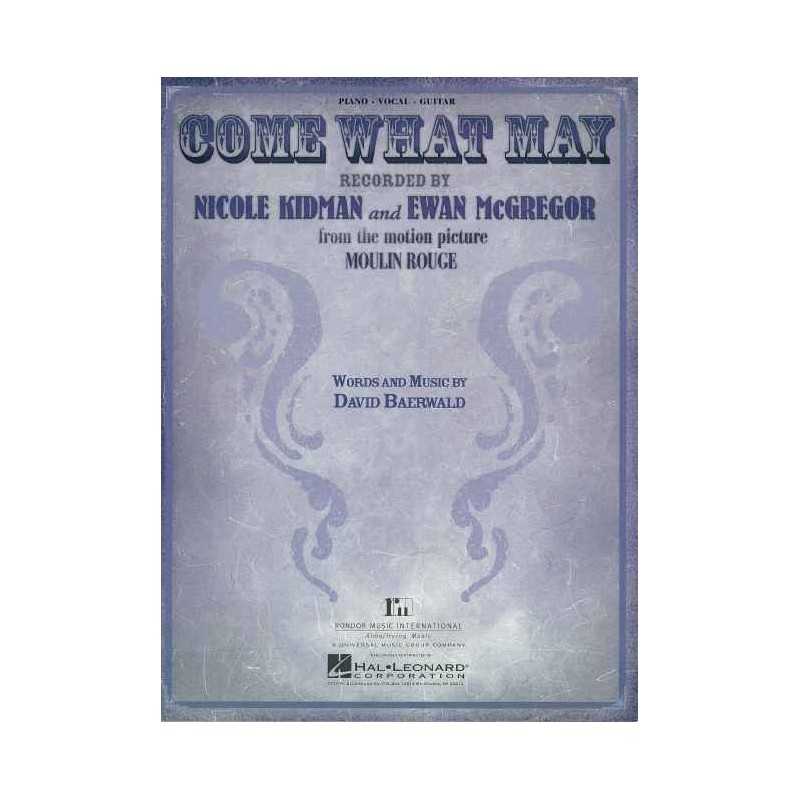 Sheet music COME WHAT MAY Nicole KIDMAN Ewan McGREGOR Moulin Rouge