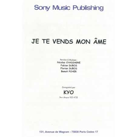 JE TE VENDS MON ÂME