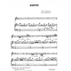 Partition DAVID Didier Barbelivien