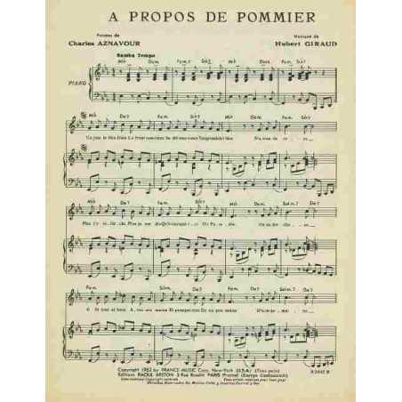 A PROPOS DE POMMIER