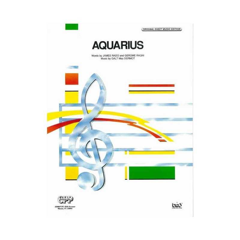 Sheet music AQUARIUS