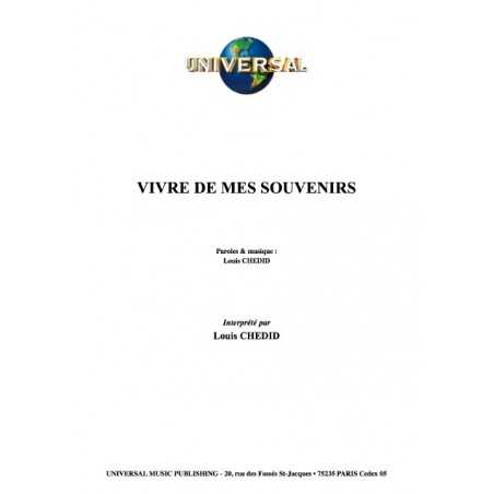 VIVRE DE MES SOUVENIRS