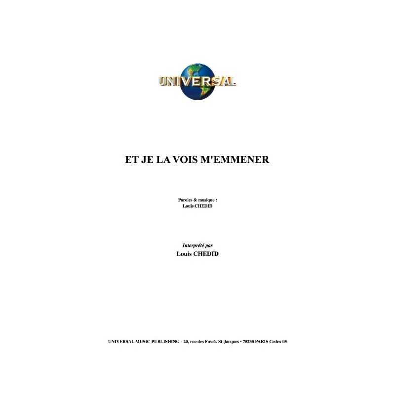 ET JE LA VOIS M'EMMENER