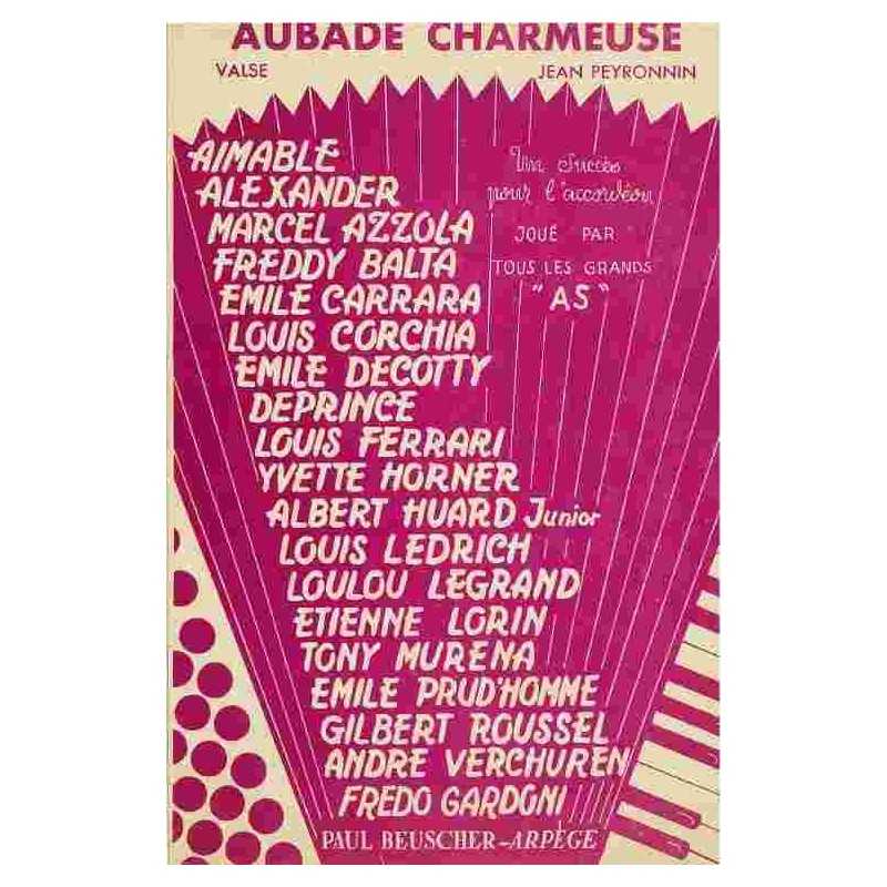 Partition AUBADE CHARMEUSE André Verchuren