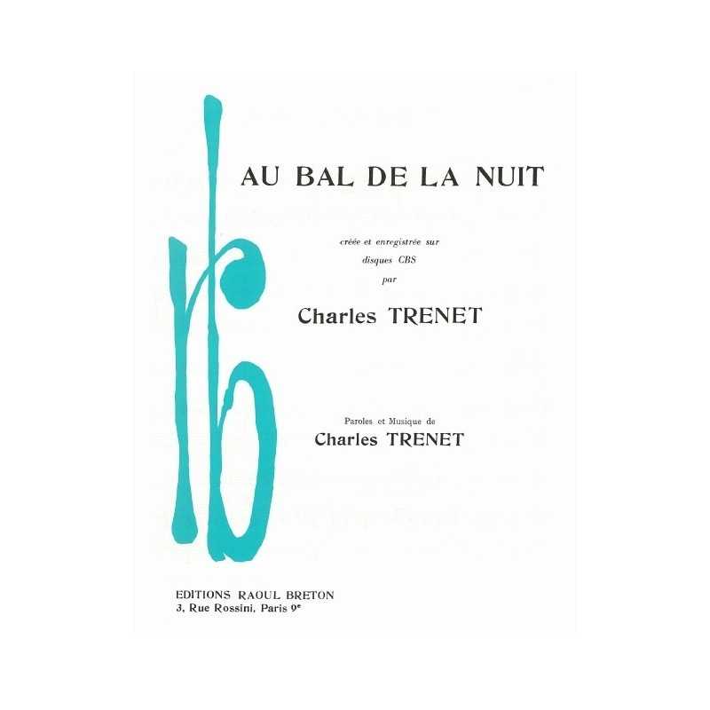 Partition AU BAL DE LA NUIT Charles Trenet