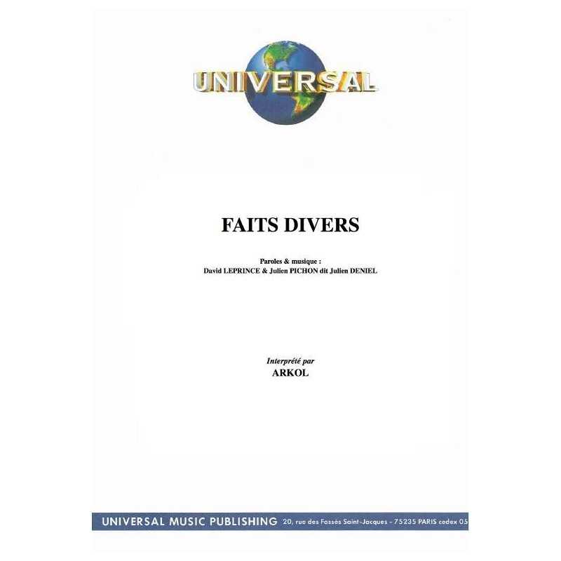 FAITS DIVERS