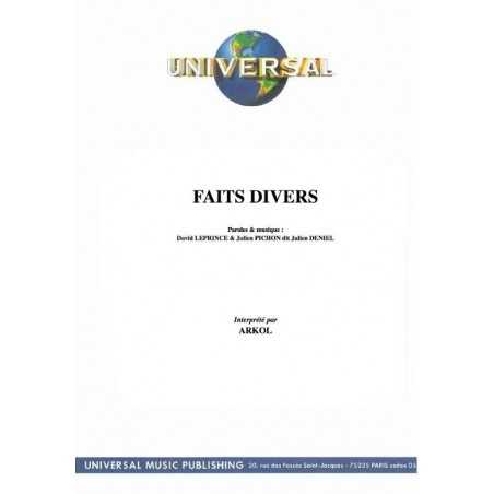 FAITS DIVERS