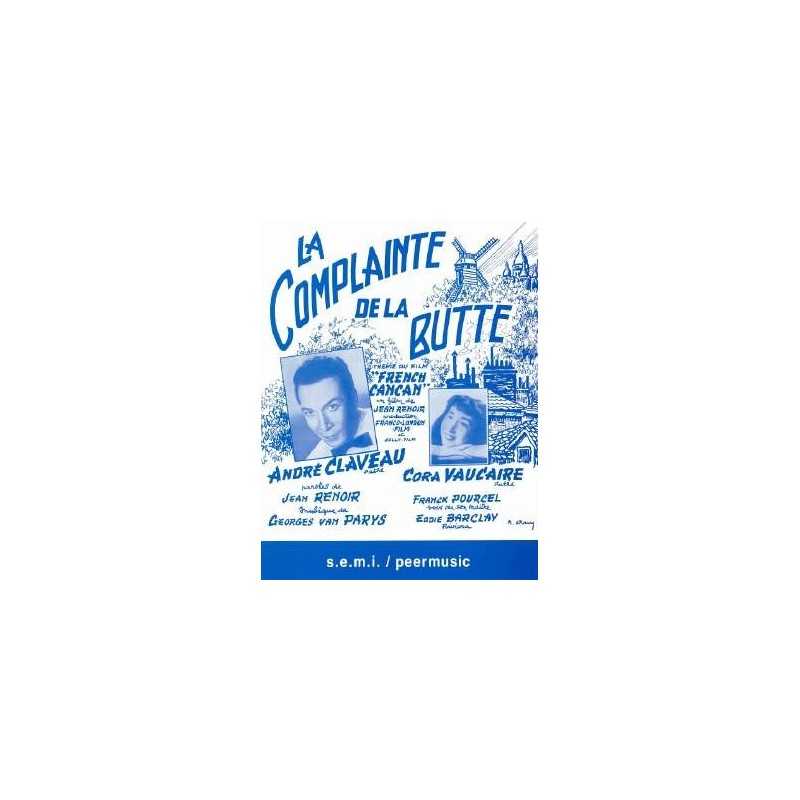 Sheet music LA COMPLAINTE DE LA BUTTE André Claveau