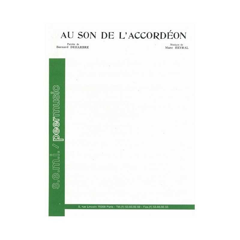 Sheet music AU SON DE L'ACCORDÉON Bourvil