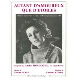 Partition AUTANT D'AMOUREUX QUE D'ÉTOILES Annick Thoumazeau