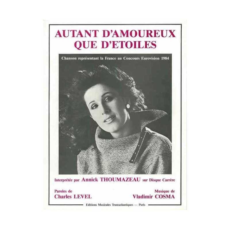 Sheet music AUTANT D'AMOUREUX QUE D'ÉTOILES Annick Thoumazeau