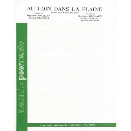 AU LOIN DANS LA PLAINE