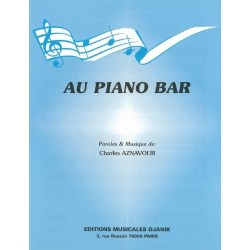 Partition AU PIANO BAR Charles Aznavour