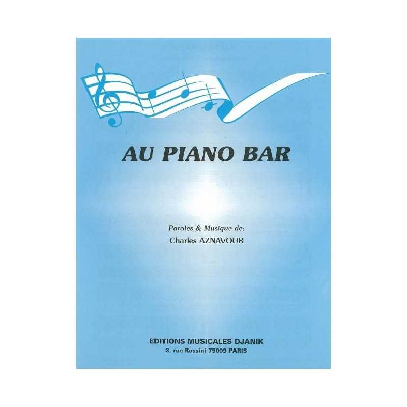 Sheet music AU PIANO BAR Charles Aznavour