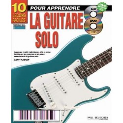 10 LEÇONS FACILES POUR APPRENDRE LA GUITARE SOLO (CD + DVD)