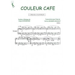 Sheet music COULEUR CAFÉ Serge Gainsbourg