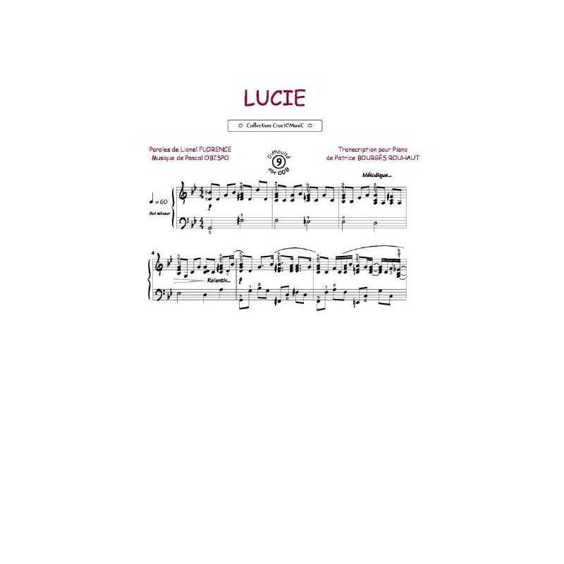 Sheet music LUCIE Pascal Obispo