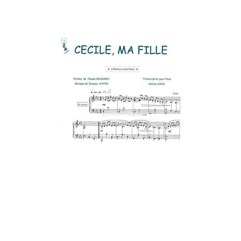 Sheet music CÉCILE MA FILLE Claude Nougaro