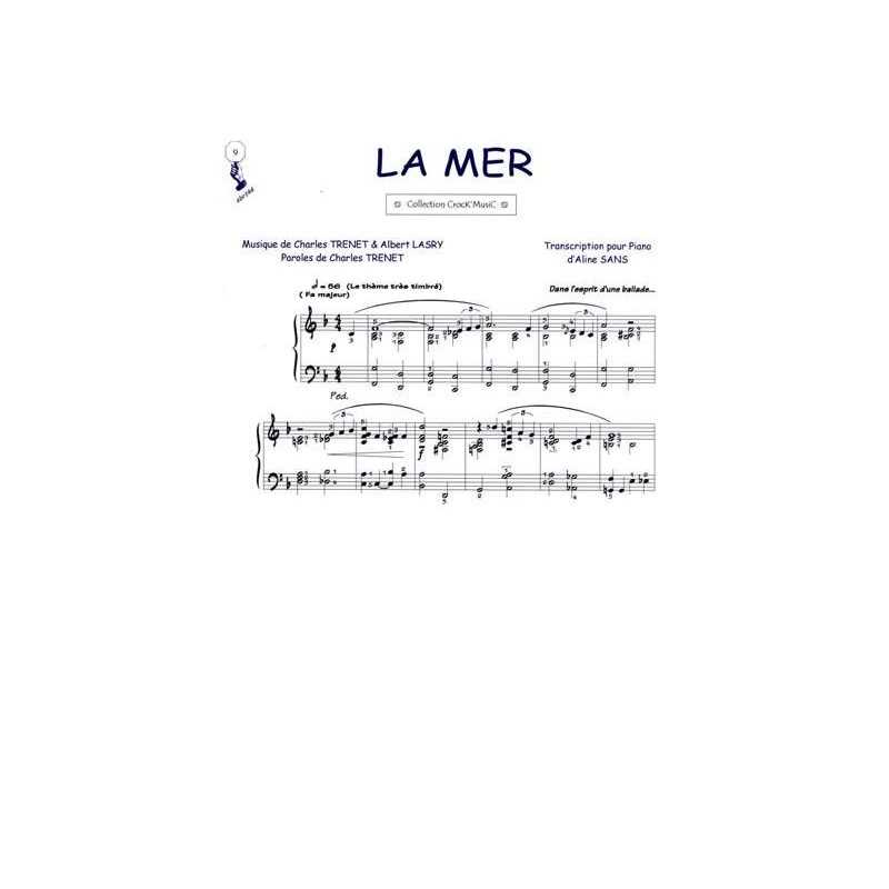 Sheet music LA MER Charles Trenet