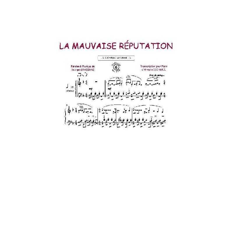 Partition LA MAUVAISE RÉPUTATION Georges Brassens