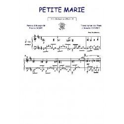 Sheet music PETITE MARIE Francis Cabrel