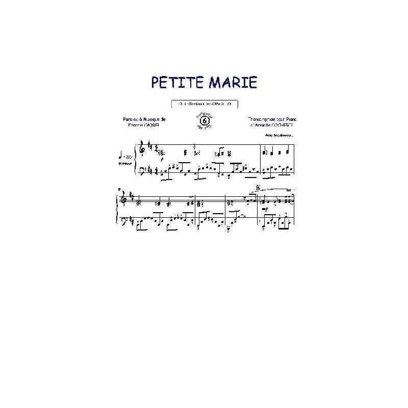 Partition PETITE MARIE Francis Cabrel