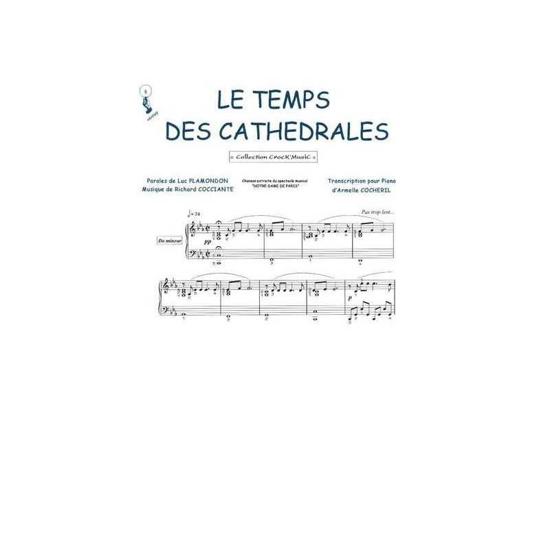 Partition LE TEMPS DES CATHÉDRALES Bruno Pelletier