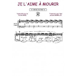 Sheet music JE L'AIME À MOURIR Francis Cabrel