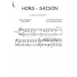 Partition HORS SAISON Francis Cabrel