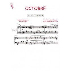 Sheet music OCTOBRE Francis Cabrel