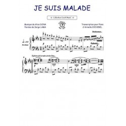 Sheet music JE SUIS MALADE piano  Serge LAMA