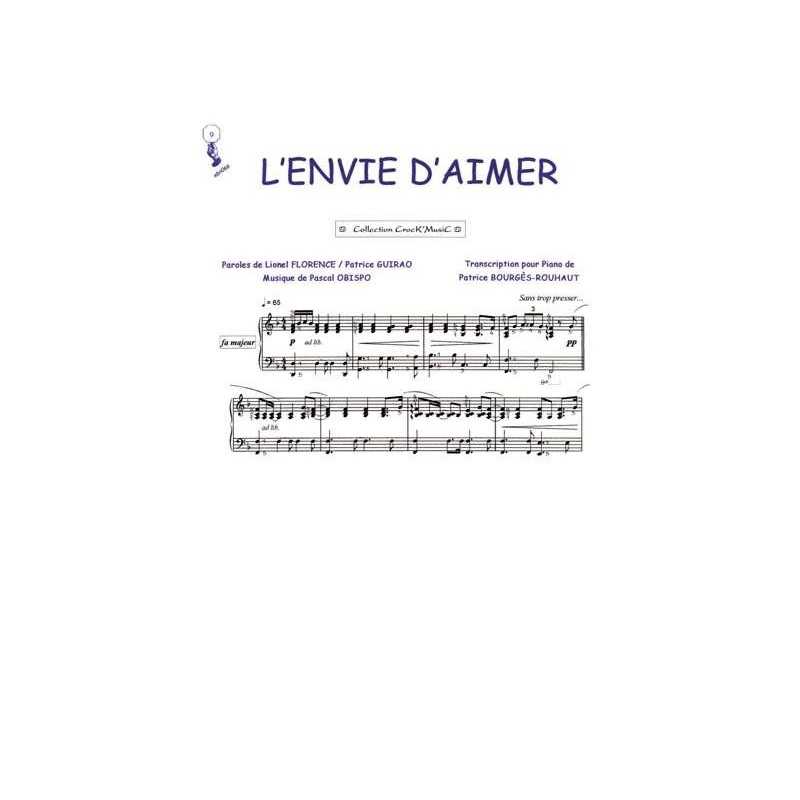 Sheet music L'ENVIE D'AIMER Daniel Levi