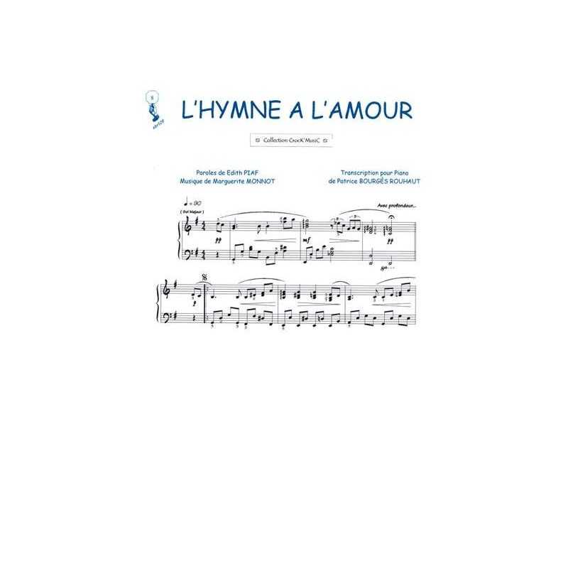 Partition L'HYMNE À L'AMOUR Edith Piaf