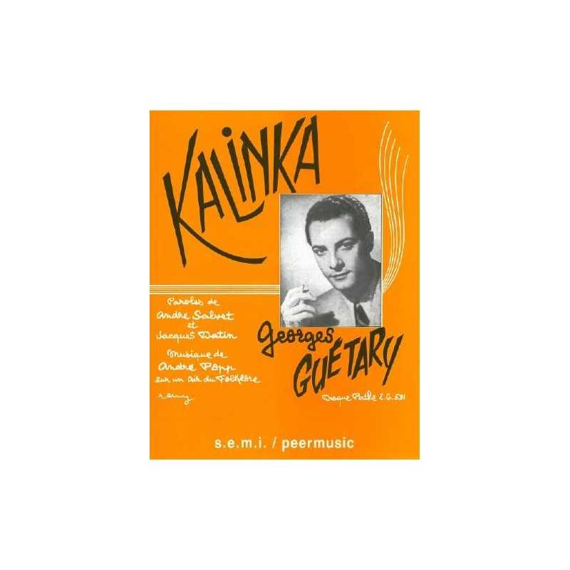 Sheet music KALINKA Georges Guétary