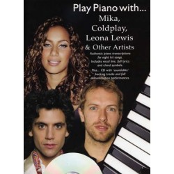 PLAY PIANO WITH... MIKA, COLDPLAY, LEONA LEWIS... (+CD)