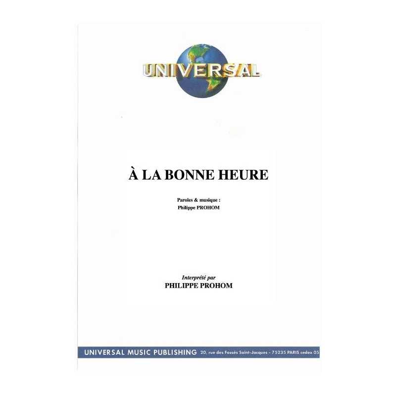 À LA BONNE HEURE