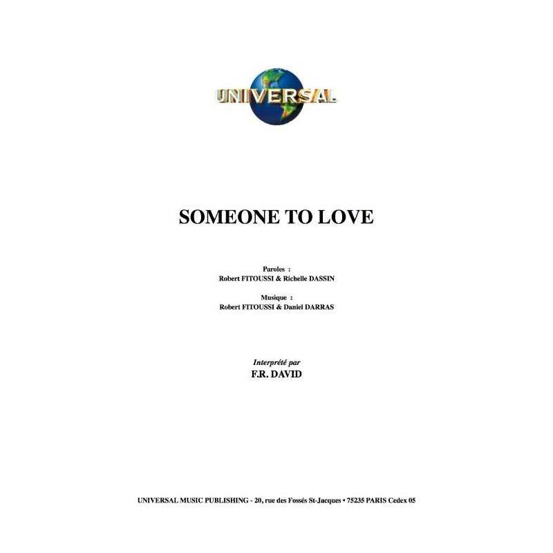 SOMEONE TO LOVE