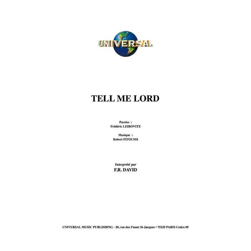 TELL ME LORD
