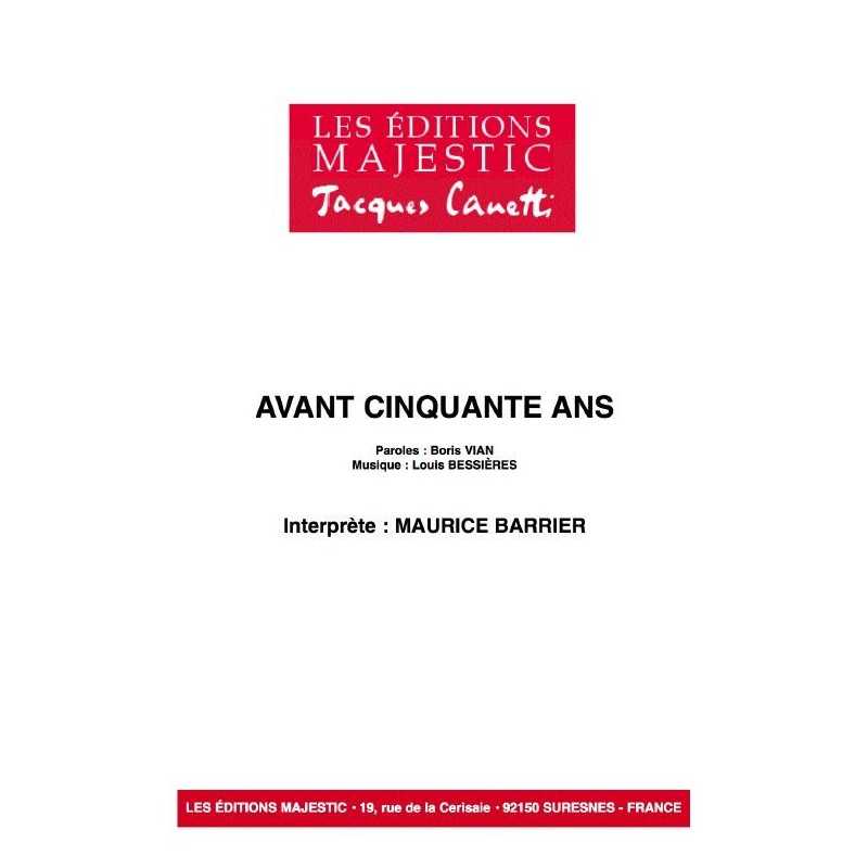 AVANT CINQUANTE ANS