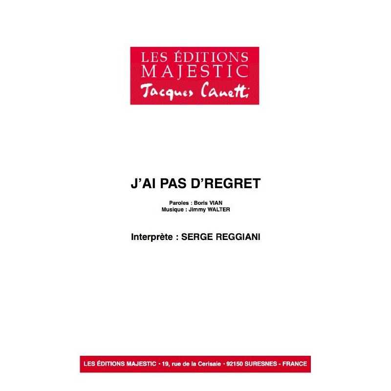 J'AI PAS D'REGRET