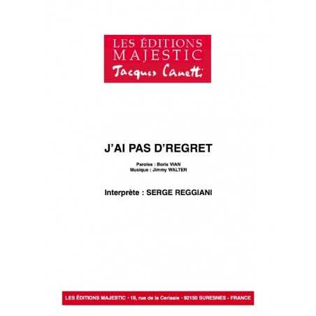 J'AI PAS D'REGRET