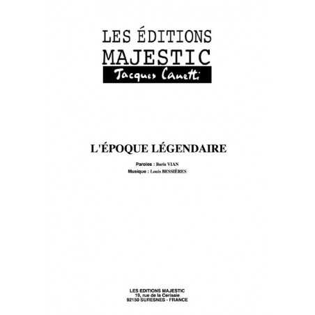 L'ÉPOQUE LÉGENDAIRE