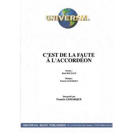 C'EST DE LA FAUTE À L'ACCORDÉON