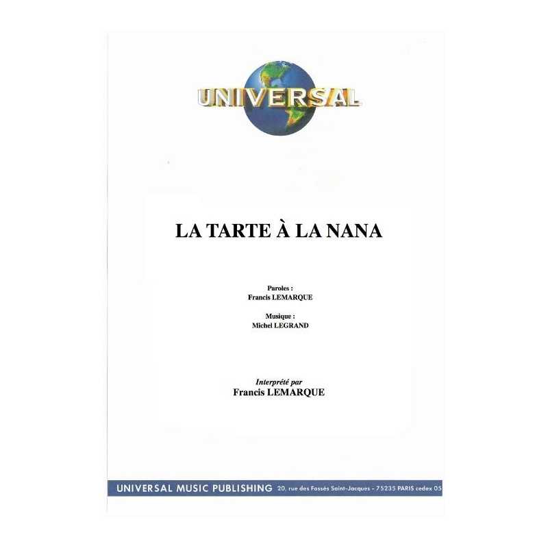 LA TARTE À LA NANA